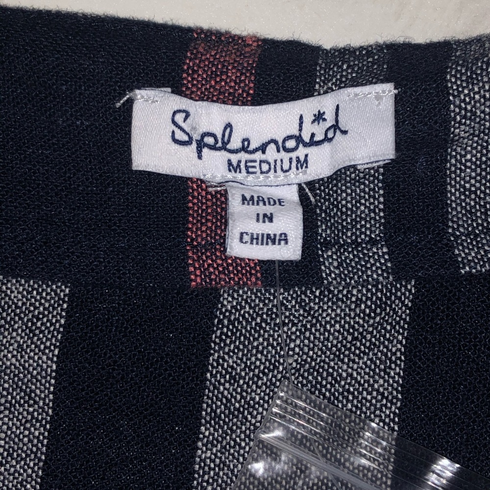 NWT! Splendid Jumpsuit. Striped Navy - Picture 4 of 6